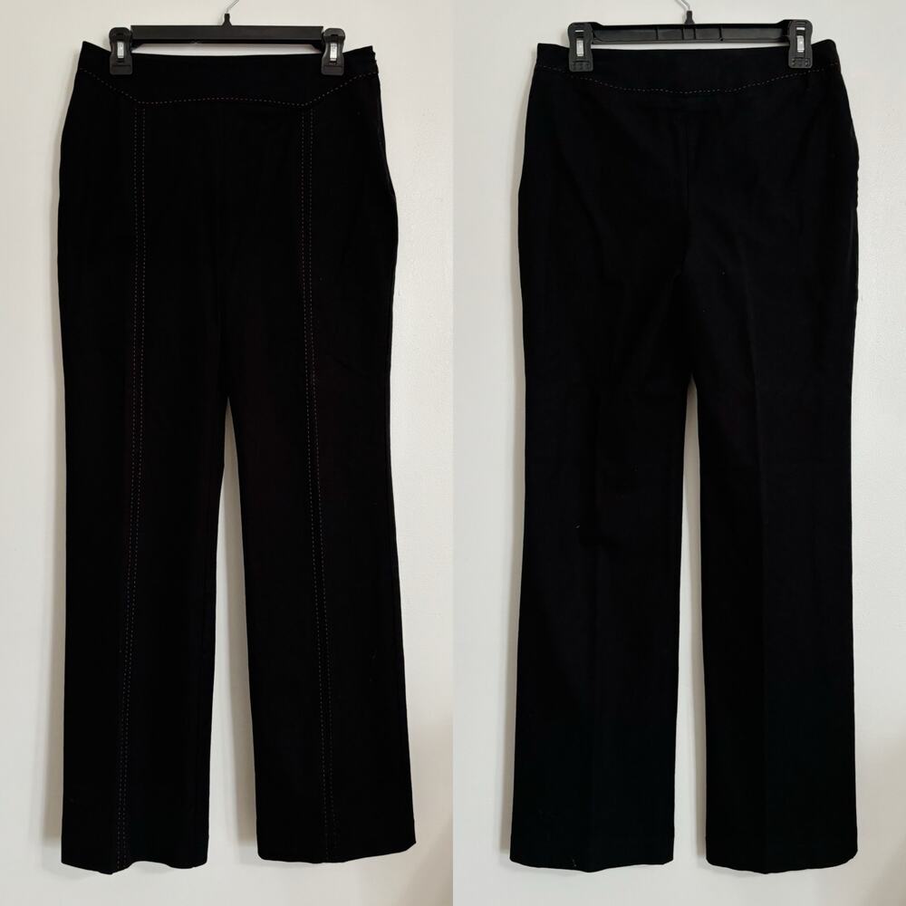Black Vintage INC Stretch Red Lining Black Trousers 6